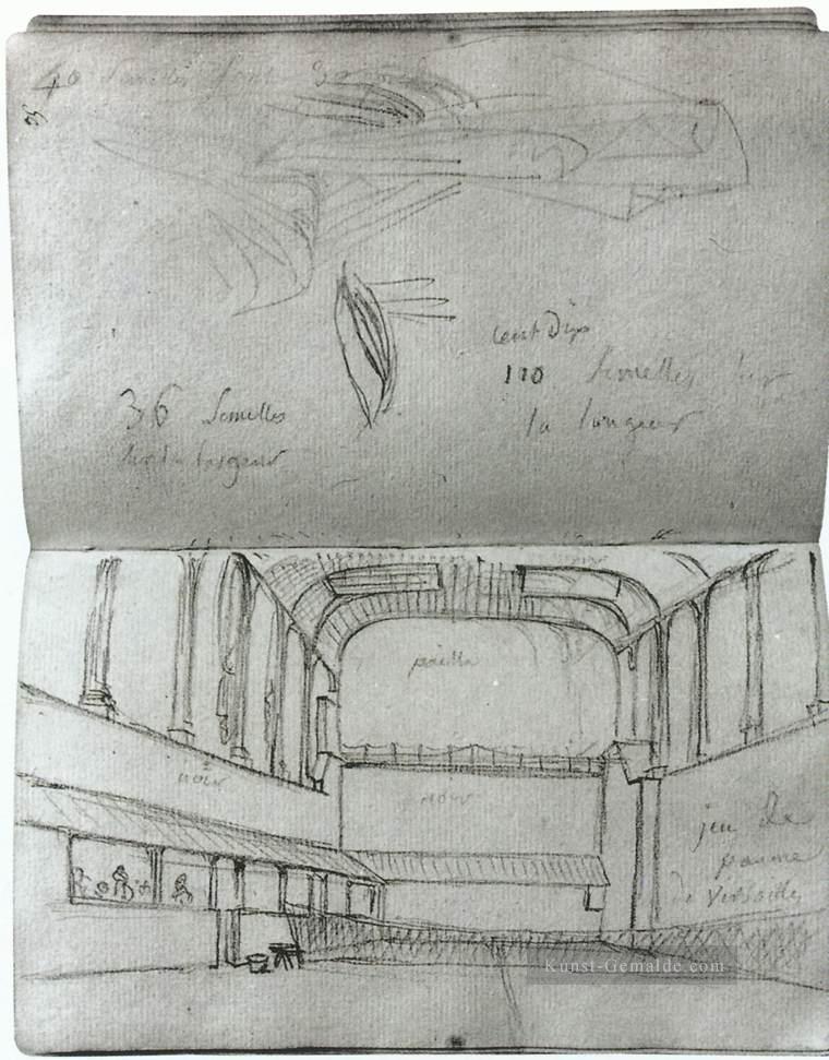 Blick auf das Innere des Tennisplatz Neoklassizismus Jacques Louis David Ölgemälde